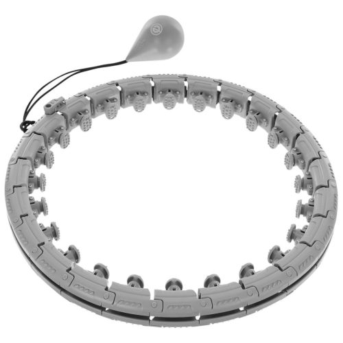 Enero Fit 1055688 - súlyozott masszírozó hulahopp karika, 115cm, szürke