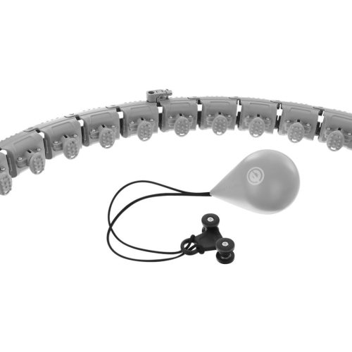 Enero Fit 1055688 - súlyozott masszírozó hulahopp karika, 115cm, szürke