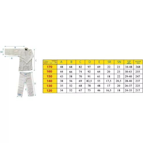 Enero Judo Aikido - kimonó, 130cm, kék