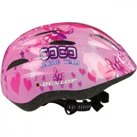   Dunlop Kids Helmet - állítható gyerek kerékpáros sisak (48-52cm), rózsaszín