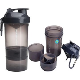 SmartShake Original2Go - fitnesz shaker, 400ml, szürke