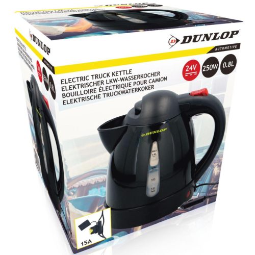 Dunlop Electric Car Kettle - autós kemping vízforraló (24V), fekete