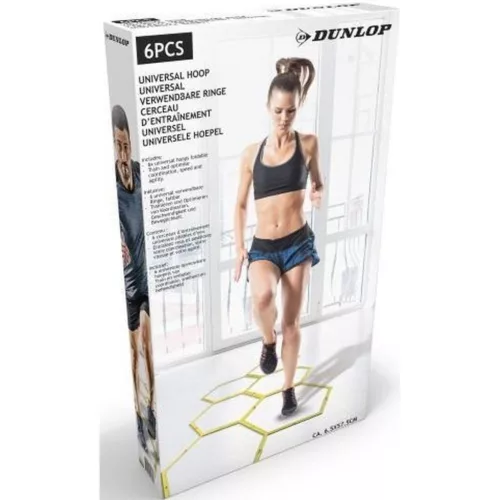 Dunlop Universal Hoop - koordinációs fejlesztő hatszög "karika", sárga/fekete