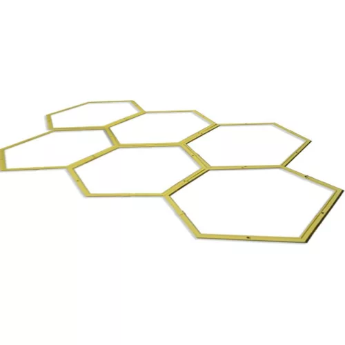 Dunlop Universal Hoop - koordinációs fejlesztő hatszög "karika", sárga/fekete