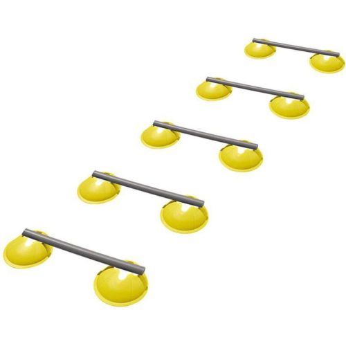 Dunlop Hurdle Set - 16 részes edző akadálypálya, sárga/szürke