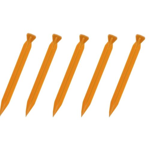 Redcliffs 997808 - 6db-os műanyag sátorrögzítő, 22cm, narancs