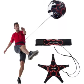   Pure 2 Improve Football Trainer - futball tréner gumipánttal, piros/fekete