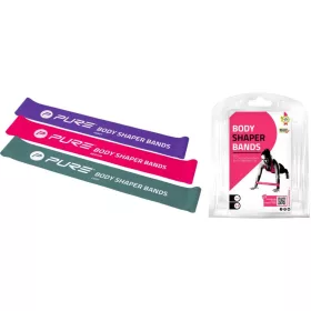   Pure 2 Improve Body Shaper Bands - 3 db-os női fitness és CrossFit edző gumi szett, többszínű