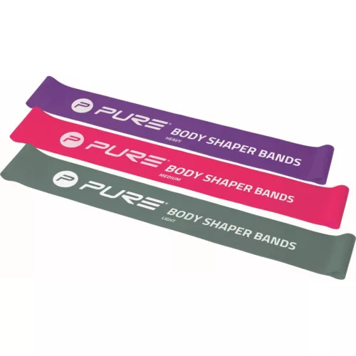 Pure 2 Improve Body Shaper Bands - 3 db-os női fitness és CrossFit edző gumi szett, többszínű