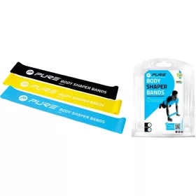   Pure 2 Improve Body Shaper Bands - 3 db-os férfi fitness és CrossFit edző gumi szett, többszínű
