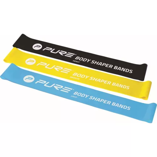 Pure 2 Improve Body Shaper Bands - 3 db-os férfi fitness és CrossFit edző gumi szett, többszínű