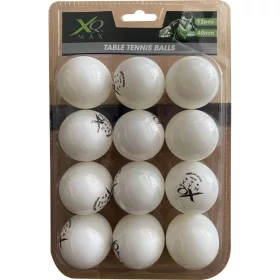   Xqmax Table Tennis Balls - 12 darabos 3 csillagos pingponglabda szett, fehér