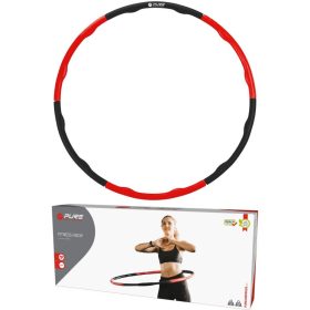   Pure 2 Improve Fitness Hoop - 100 cm-es fitnesz hulahopp karika neoprén borítással, piros/fekete