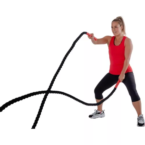 Pure 2 Improve Battle Rope - 12 m-es CrossFit edzőkötél, fekete/piros