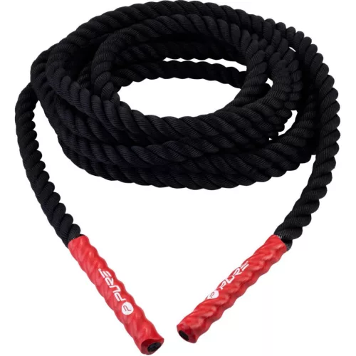 Pure 2 Improve Battle Rope - 12 m-es CrossFit edzőkötél, fekete/piros