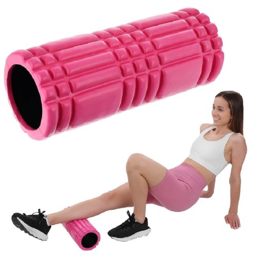 Xqmax - masszázshenger - 33x14,5 cm, 800 g, rózsaszín