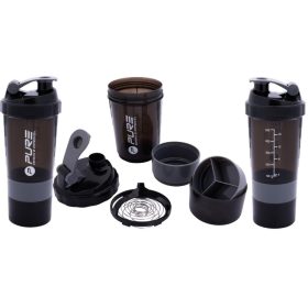   Pure 2 Improve Fitness Shaker - fitnesz shaker kulacs, 500 ml, szürke