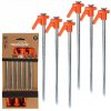 Redcliffs Tent Peg - 6db-os fém sátorrögzítő (21cm), ezüst/narancs