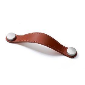   Gela bútor fogantyú 150/128 mm világosbarna bőr - Hettich 9113645