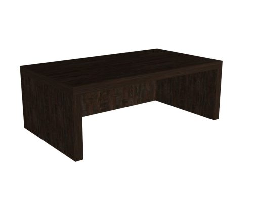 Sötétbarna Termo Tölgy elől nyitott monitorállvány (42x13x24cm)