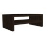 Monitorállvány polccal 42x13x24cm - Sötétbarna Termo Tölgy