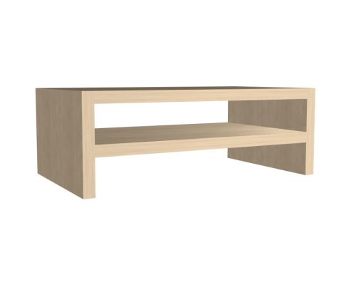 Monitorállvány polccal 42x13x24cm - Homok nyír