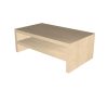 Monitorállvány polccal 42x13x24cm - Homok nyír