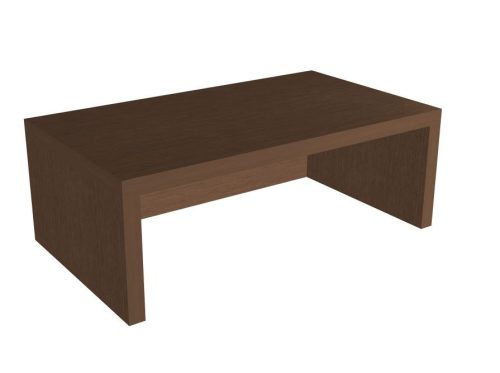 Barna Tonsberg tölgy elől nyitott monitorállvány (42x13x24cm)