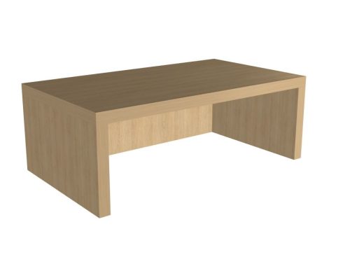 Vicenza tölgy elől nyitott monitorállvány (42x13x24cm)