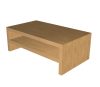 Monitorállvány polccal 42x13x24cm - Natúr Corbridge tölgy