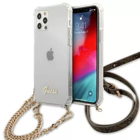   Apple iPhone 12 / 12 Pro - Guess 4G Gold Chain eredeti Guess telefontok, Átlátszó