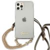 Apple iPhone 12 / 12 Pro - Guess 4G Gold Chain eredeti Guess telefontok, Átlátszó