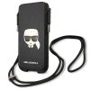 Karl Lagerfeld Saffiano Ikonik Karl's Head univerzális telefontok 6,1", KLHCP12MOPHKHK, Fekete