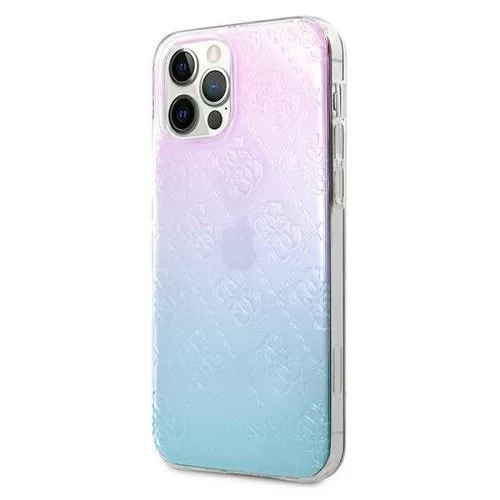 Apple iPhone 12 / 12 Pro Guess Pattern Collection Hátlap tok - GUHCP12L3D4GGBP, Fekete