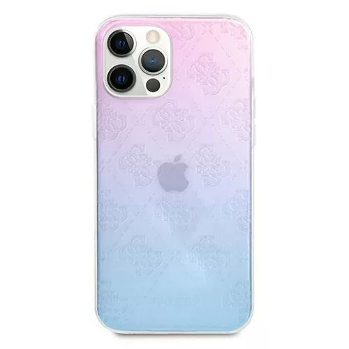 Apple iPhone 12 / 12 Pro Guess Pattern Collection Hátlap tok - GUHCP12L3D4GGBP, Fekete