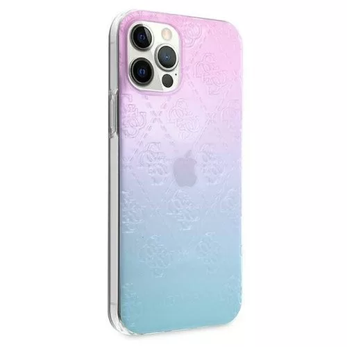 Apple iPhone 12 / 12 Pro Guess Pattern Collection Hátlap tok - GUHCP12L3D4GGBP, Fekete