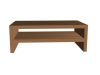 Monitorállvány polccal 42x13x24cm - Natúr Dijon dió