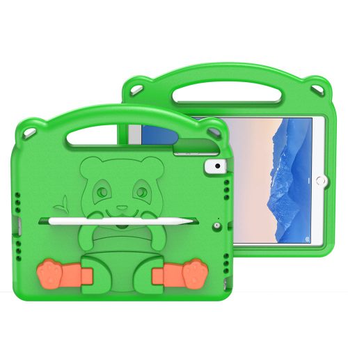Apple iPad 9.7 (2017/2018) Dux Ducis Panda tablet tok gyermekeknek, Zöld