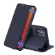 Apple iPhone 12 Pro Max - Dux Ducis Skin X mágneses oldalra nyíló tok, Sötétkék