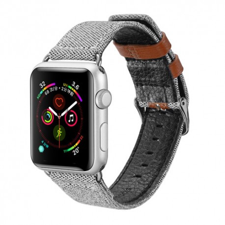 Apple Watch Dux Ducis okosóra szíj bőr belsővel Watch 4 44mm / Watch 3 42mm / Watch 2 42mm