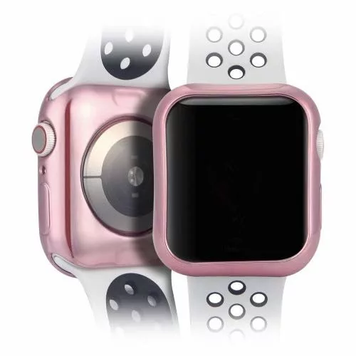 Dux Ducis Apple Watch 4 44mm 2db szilikon tok (pink és átlátszó)