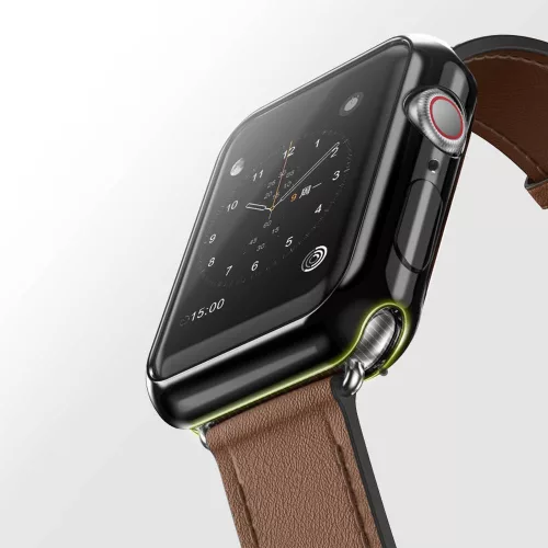 Dux Ducis Apple Watch 4 44mm 2db szilikon tok (pink és átlátszó)