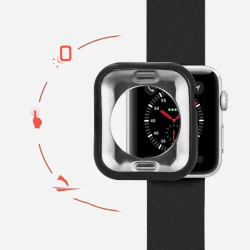 Dux Ducis Apple Watch 4 44mm 2db szilikon tok (pink és átlátszó)
