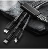 Dux Ducis Family Töltőkábel 3 in 1 Micro USB + Lightning + Type C fekete/szürke nylon borítás