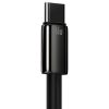 Baseus Tungsten USB / Type-C adat és töltőkábel, 66W/6A, 2m - CATWJ-C01, Fekete