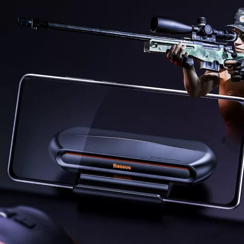 Baseus Gamo Mobile Game Adapter 2x USB HUB GA01 billentyűzet és egér csatlakoztatáshoz, Fekete