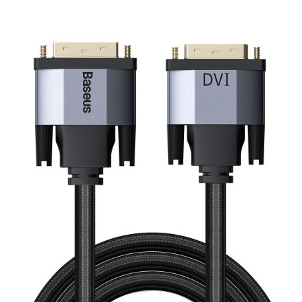 Baseus Enjoyment DVI /DVI kábel 2 méter (DVI apa, DVI apa) (CAKSX-R0G) szürke