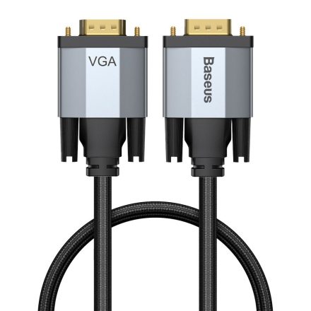 Baseus Enjoyment VGA kábel 1 méter (VGA apa, VGA apa) (CAKSX-T0G) szürke