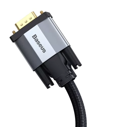 Baseus Enjoyment VGA kábel 1 méter (VGA apa, VGA apa) (CAKSX-T0G) szürke