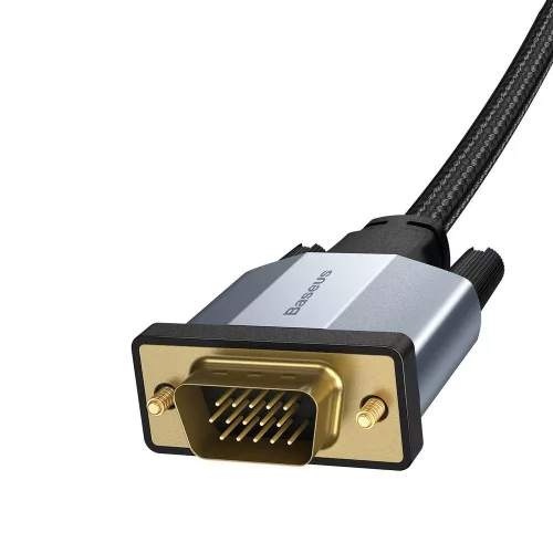 Baseus Enjoyment VGA kábel 1 méter (VGA apa, VGA apa) (CAKSX-T0G) szürke